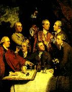 Sir Joshua Reynolds members of the society of dilettanti oil